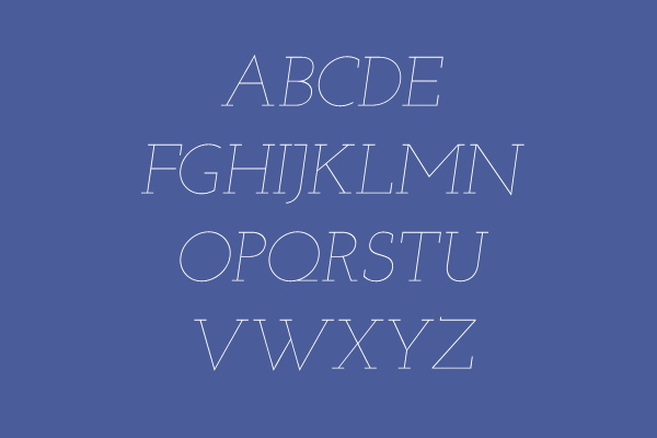 Josefin Slab Thin Italic
