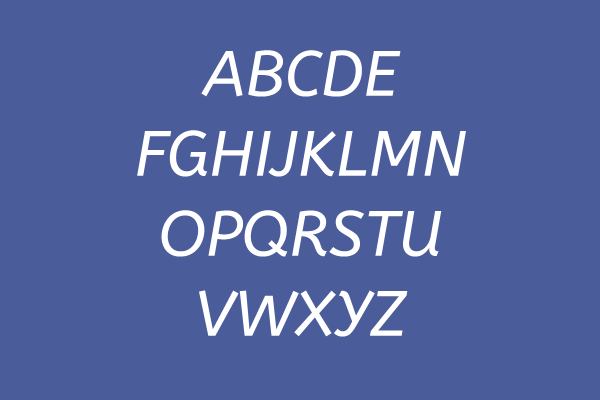 ABeeZee Italic