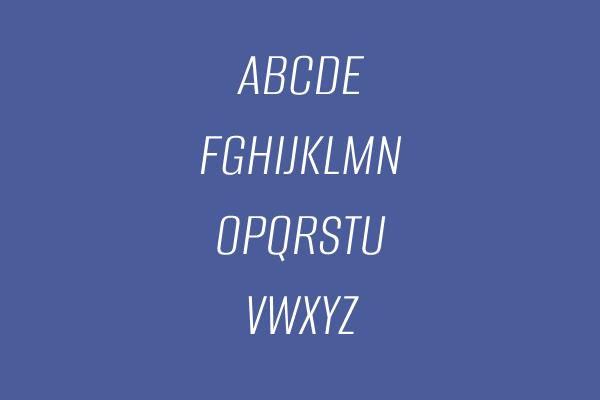 Alumni Sans Light Italic
