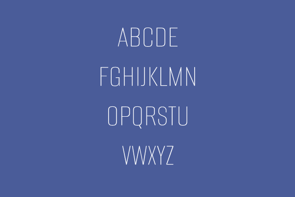 Alumni Sans Thin