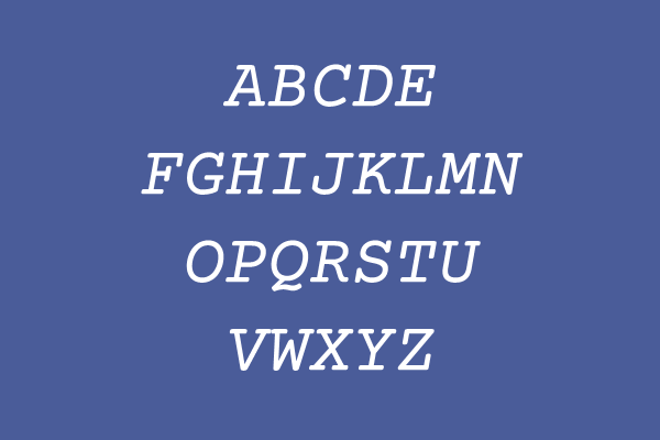 Courier Prime Italic