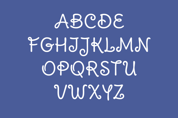 Delius Swash Caps Regular