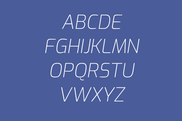 Exo ExtraLight Italic