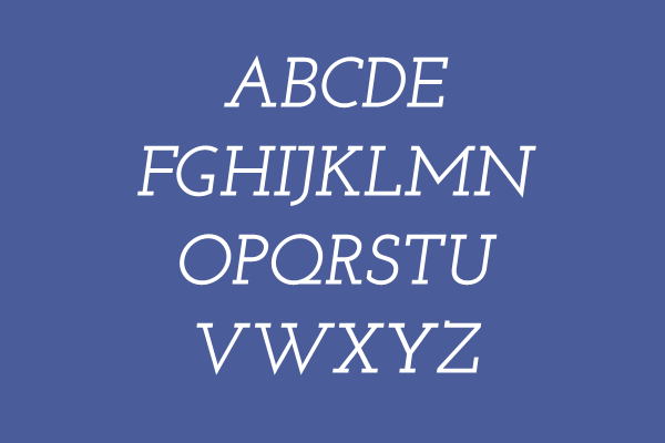 Josefin Slab SemiBold Italic