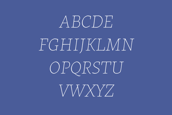 Labrada ExtraLight Italic