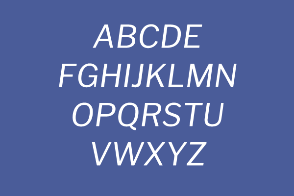 Libre Franklin Italic