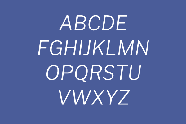 Libre Franklin Light Italic