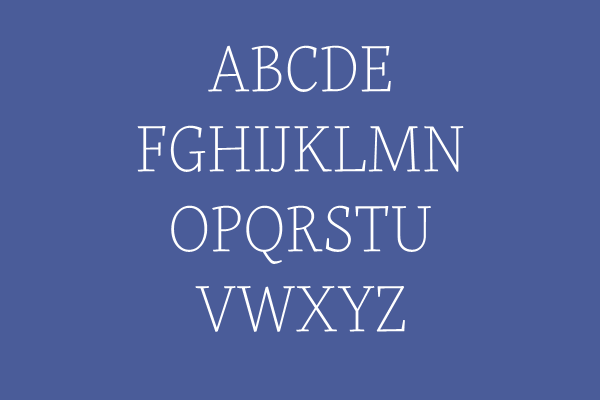 Slender Serif
