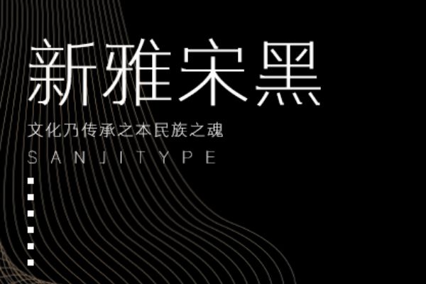 三极新雅宋黑简体