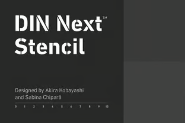 DIN® Next Stencil Bold