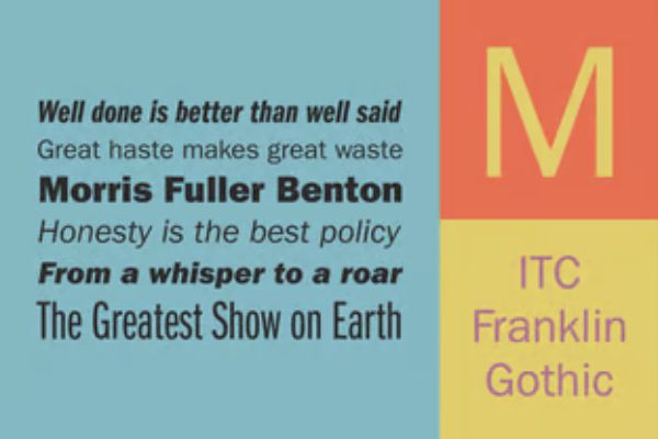 ITC Franklin Gothic™ LT Pro Medium Condensed Itali