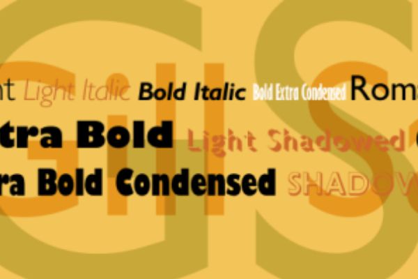 Gill Sans® Std Light Shadowed