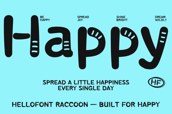 HelloFont Raccoon