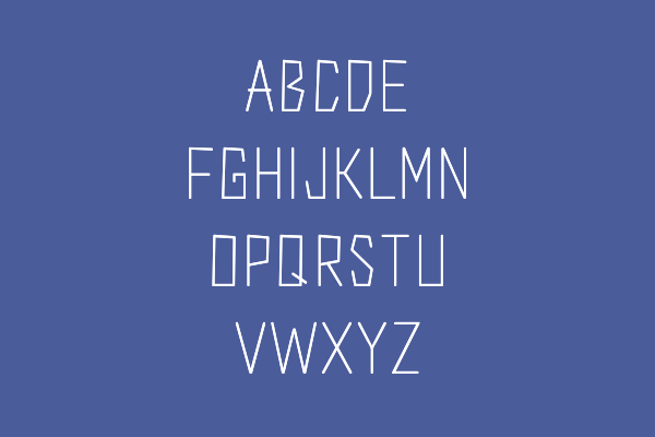 HelloFont Circuit Board Thin