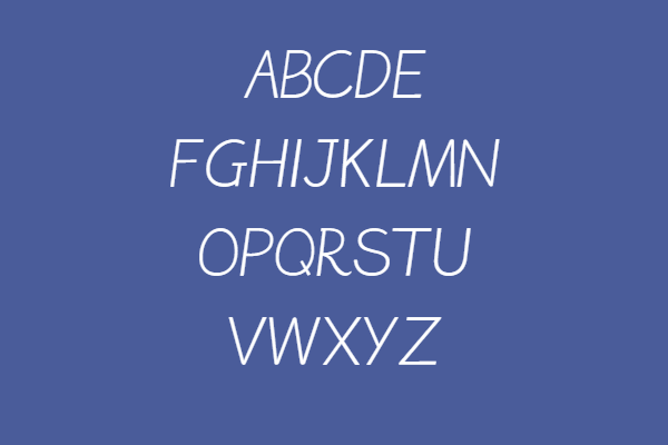Homework font-Light