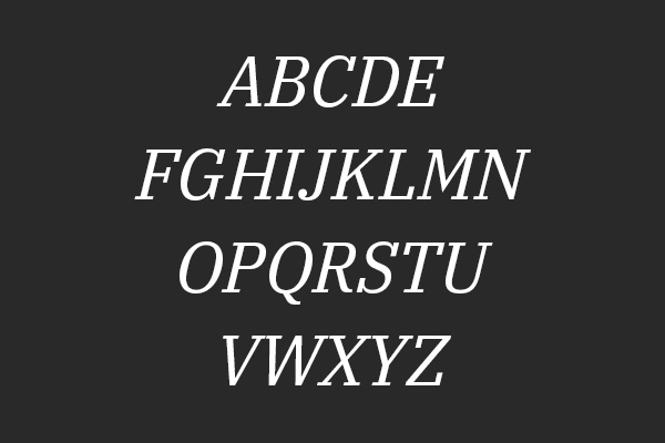 IBM Plex Serif Italic