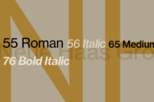 Neue Haas Grotesk™ Text Pro 65 Medium