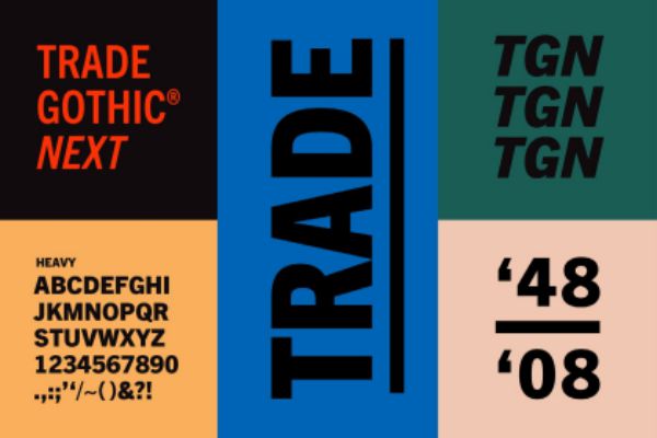 Trade Gothic® Next Pro Condensed Heavy