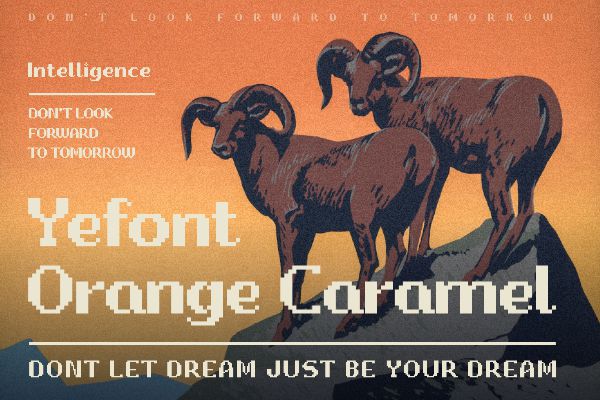 YEFONT Orange Caramel